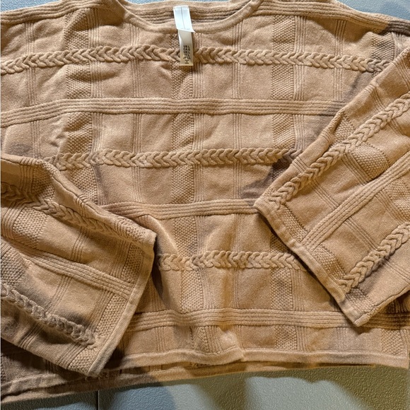 MarlaWynne Sweaters - MarlaWynne Tan Cable Knit Sweater